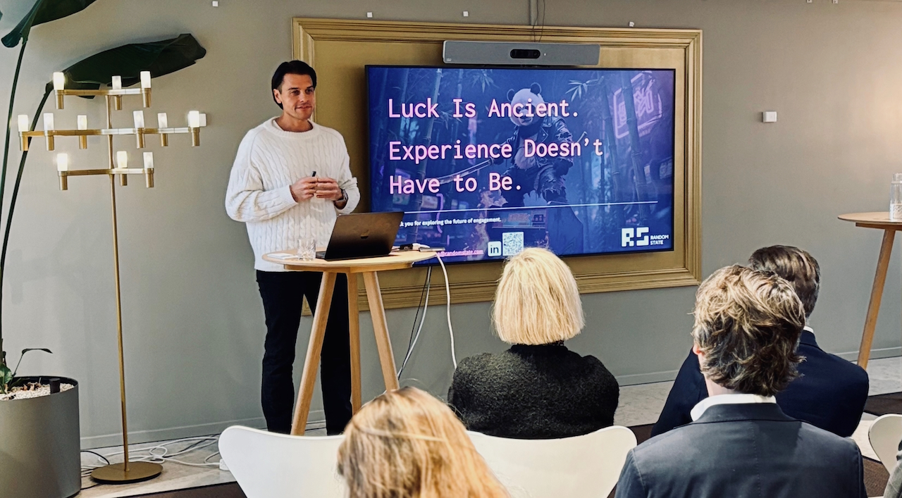 Adam Fonsica speaking at conference